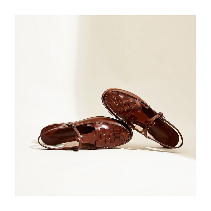 Peggy | Italian Leather Slingback Sandals