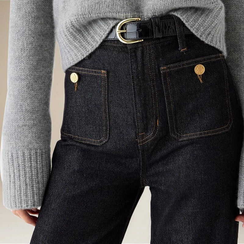 Johanne | High Waist Wide Leg Denim Jeans