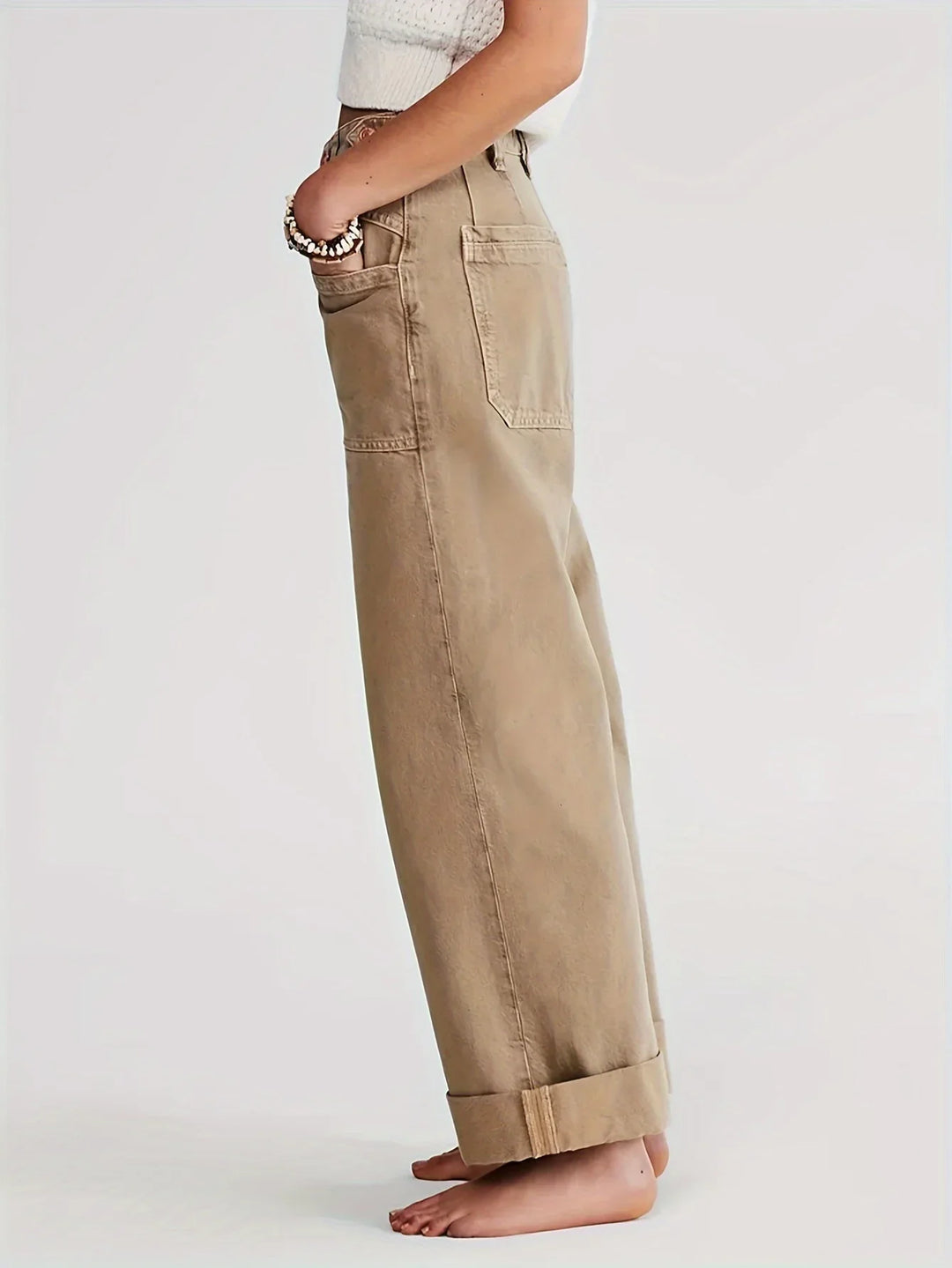 Modestine | Rigid Cotton Wide Leg Jeans
