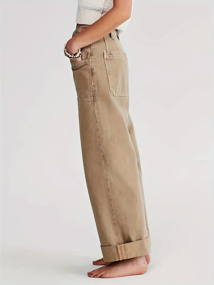 Modestine | Rigid Cotton Wide Leg Jeans