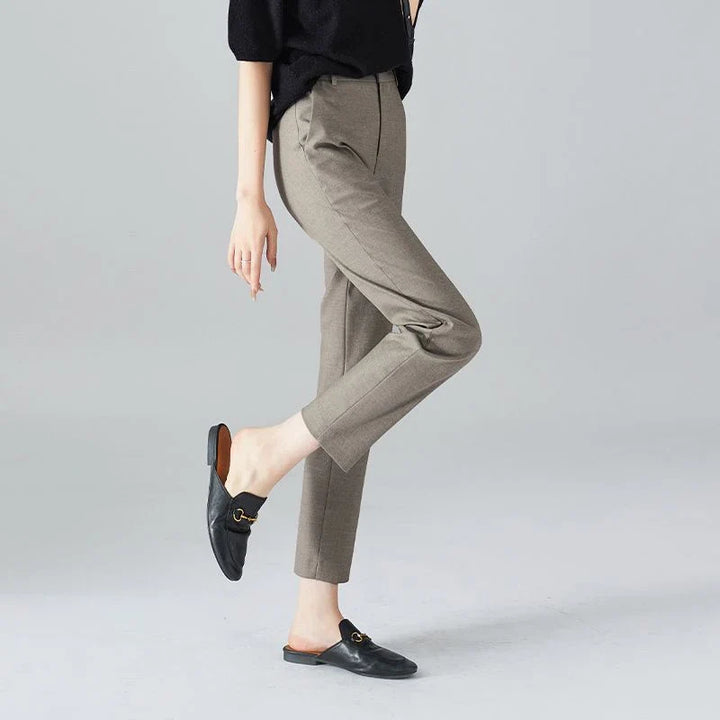 Josee | Tapered Ankle High Waist Trousers