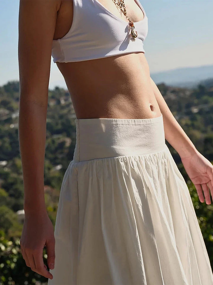 Sybil | Gathered Balloon Hem Skirt