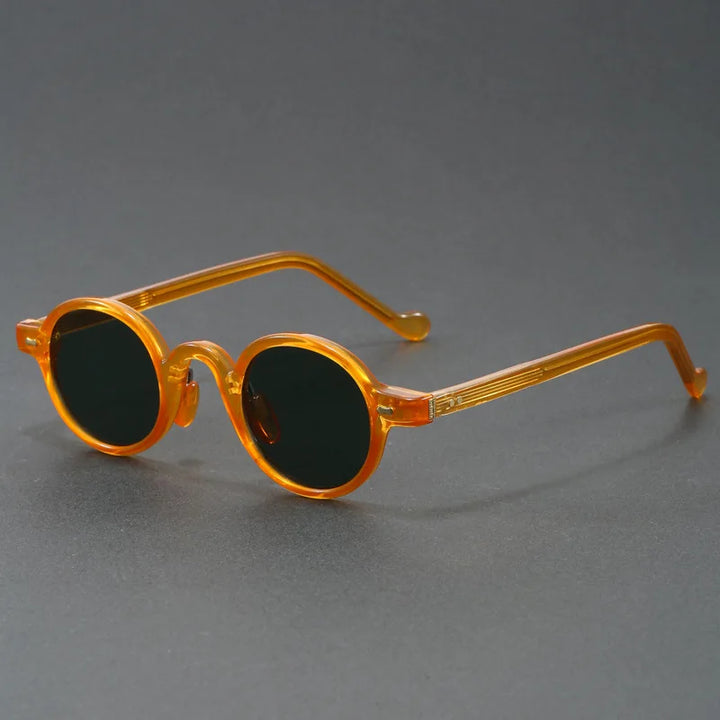 Translucent Round Acetate Sunglasses