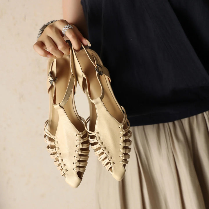 Ulrique | Pointed Slingback Block Heels