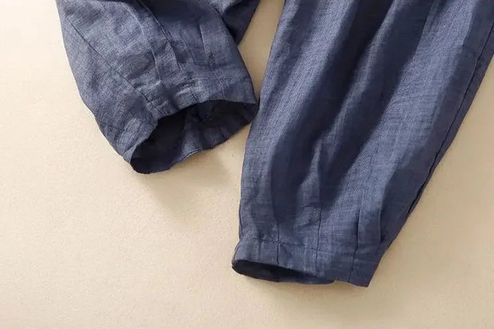 Daphne | 100% Linen Tapered Trousers