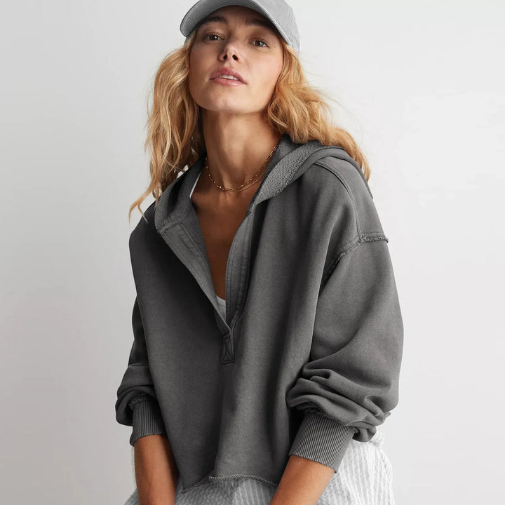 Philippa | 50% Cotton Cropped Hoodie