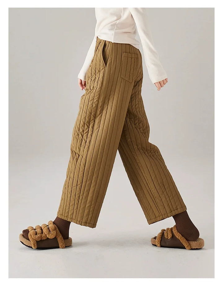 Helene | Quilted Insulated Wide Leg Pants