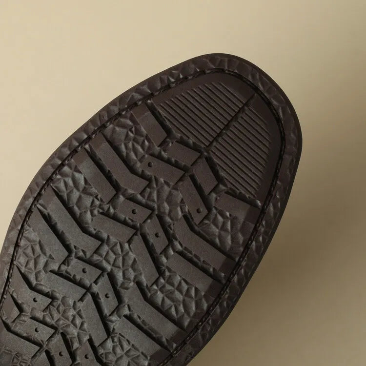 Arminda | Woven Leather T-Strap Sandals