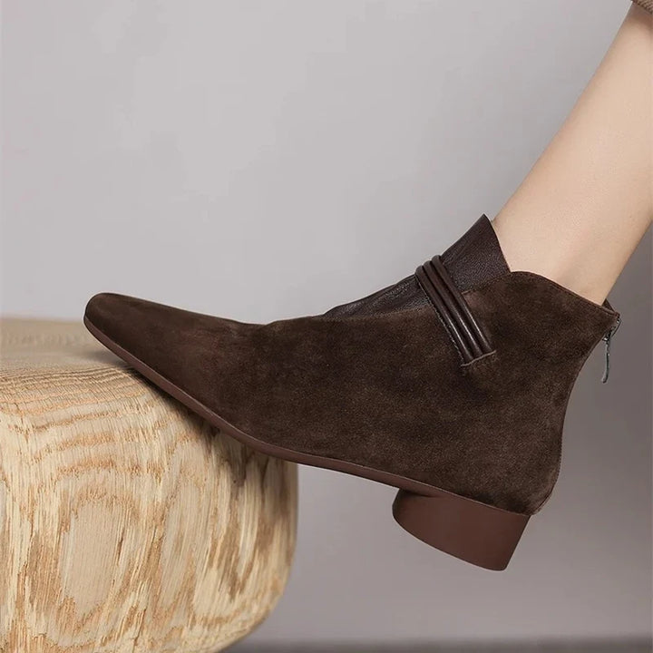 Rosemarie | Cow Suede Pointed Boots
