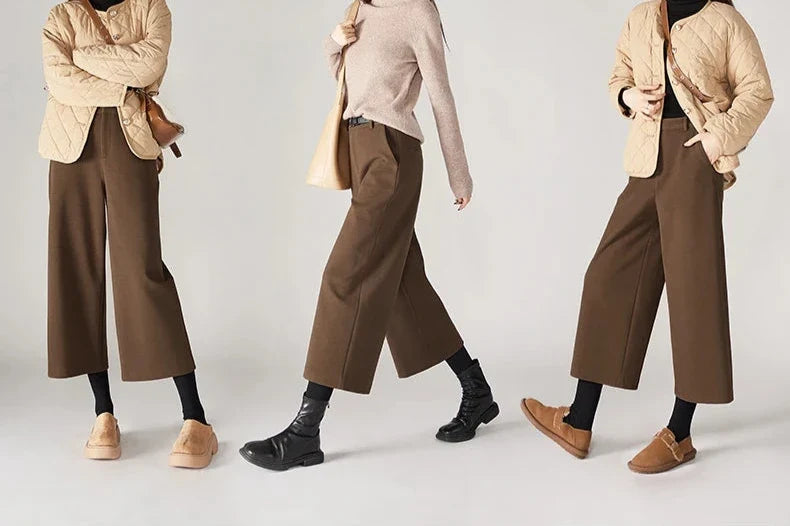 Aubertine | 55% Wool Elastic Waist Pants