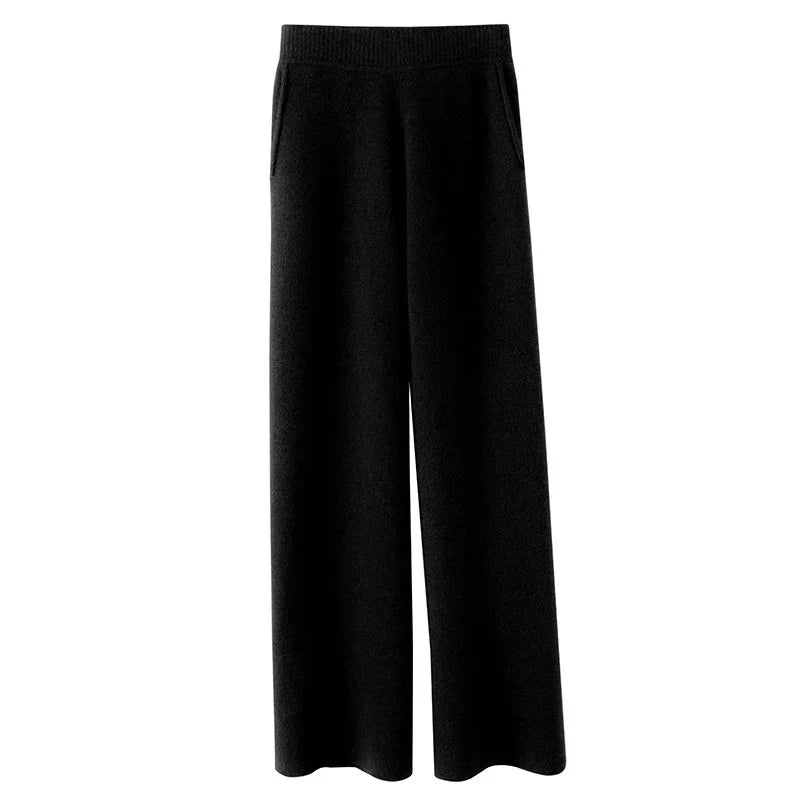 Hedwige | High Waist Cashmere Blend Pants