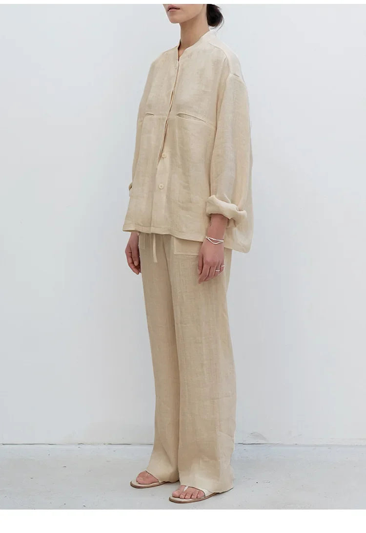 Delima | Pure Linen Drawstring Pants