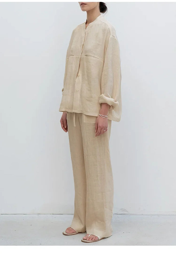 Delima | Pure Linen Drawstring Pants