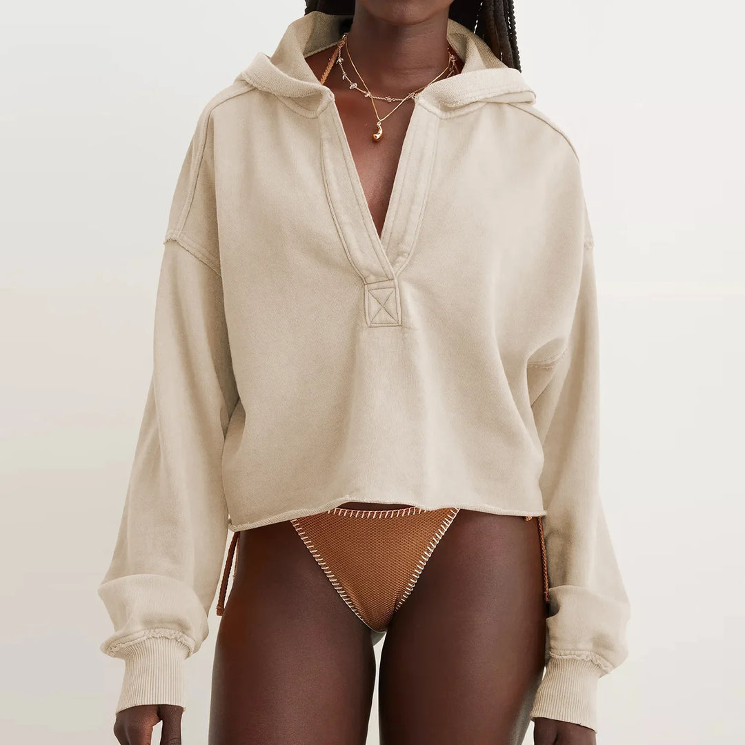 Philippa | 50% Cotton Cropped Hoodie