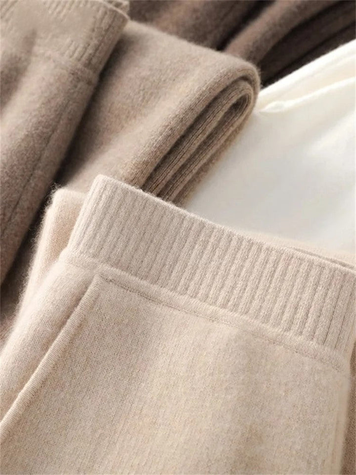Hedwige | High Waist Cashmere Blend Pants