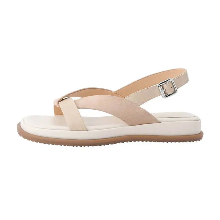 Maximilienne | Leather Low Platform Sandals