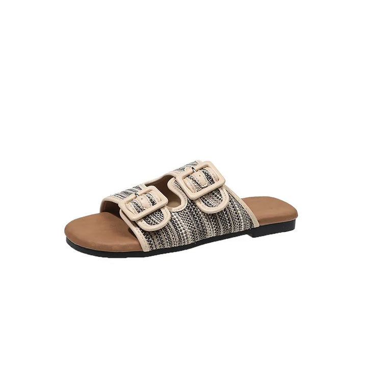 Shirley | Woven Upper Flat Sandals