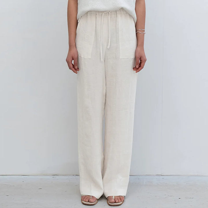 Delima | Pure Linen Drawstring Pants