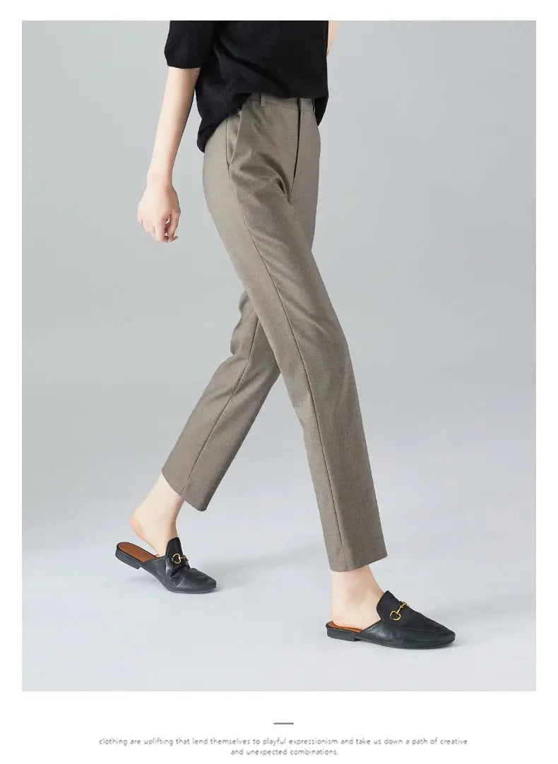 Josee | Tapered Ankle High Waist Trousers