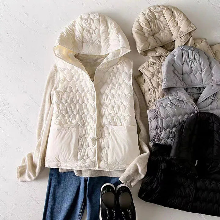 Gabrielle | 90% Down Hooded Vest