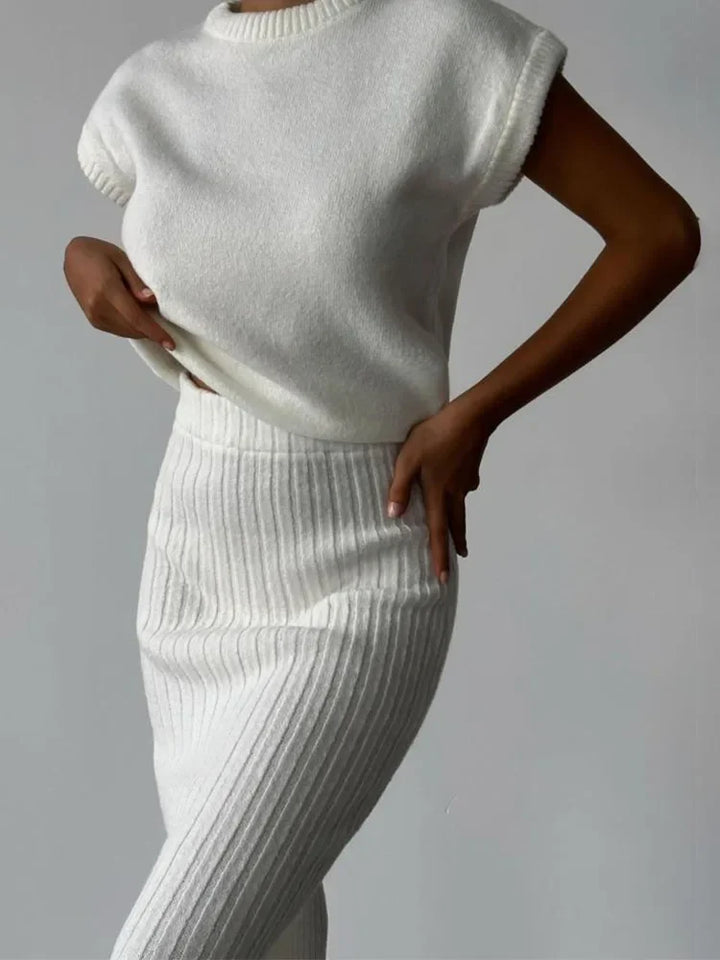 Noella | Cotton Rib Sleeveless Set