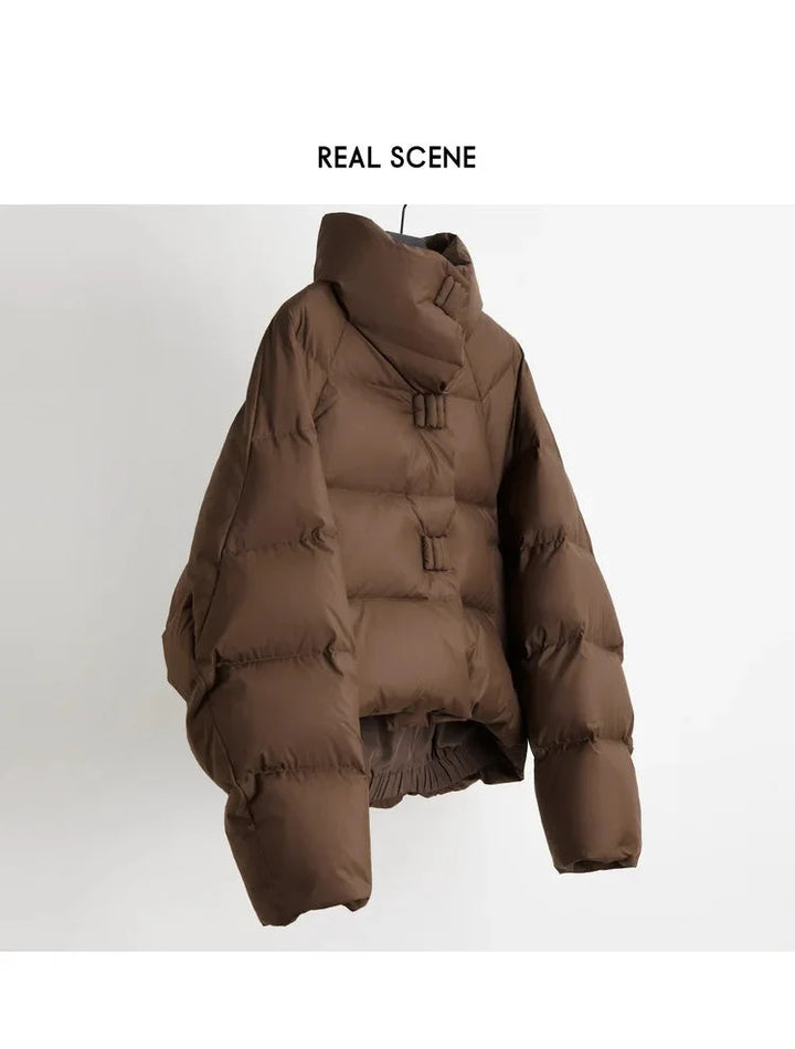 Léonide | Quilted Funnel Neck Parka