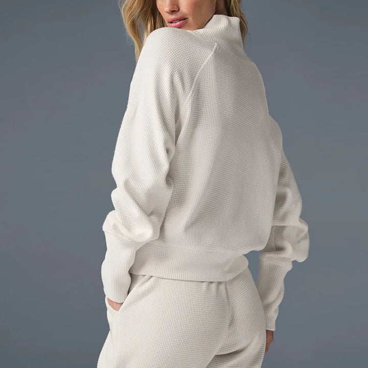 Euphemie | Waffle Knit Cotton Lounge Set