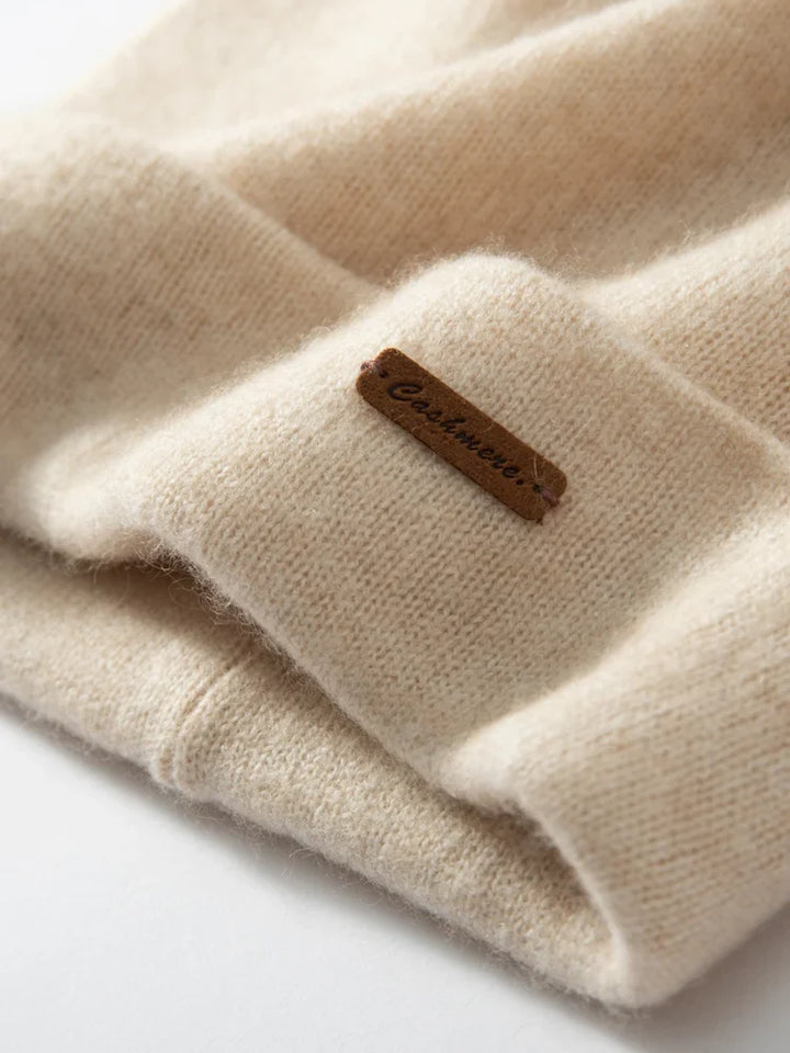 Double Layer Cashmere Beanie