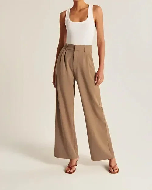 Liliane | High Waist Wide Leg Trousers