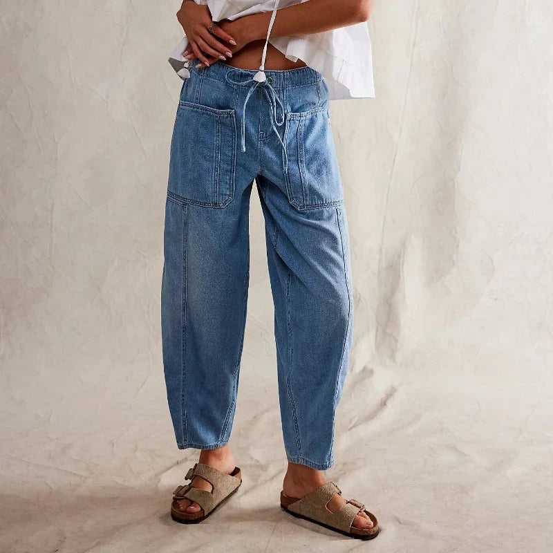 Maryse | Pull-On 100% Cotton Denim Jeans