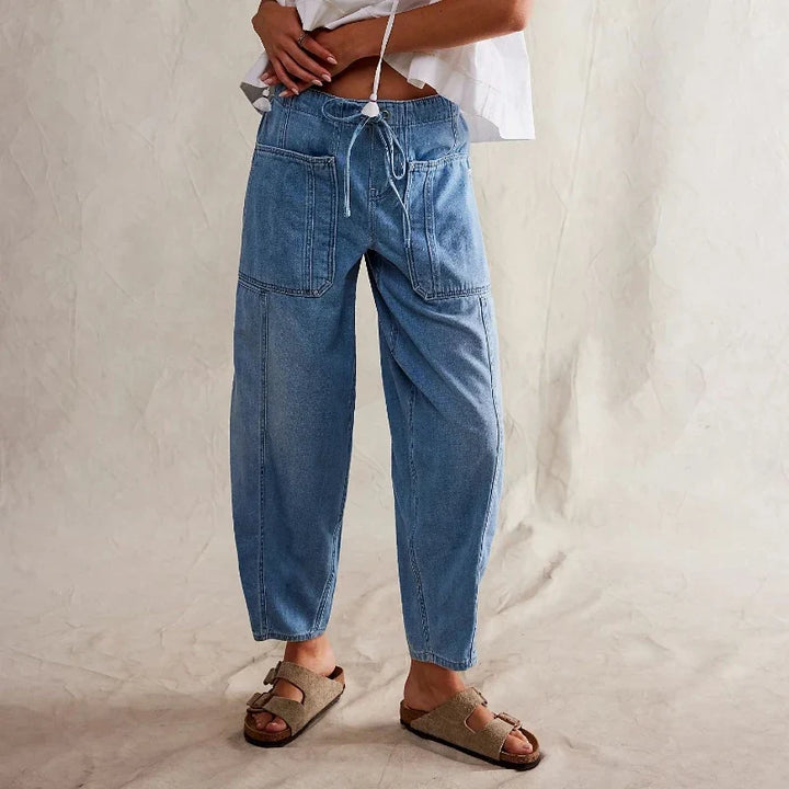 Maryse | Pull-On 100% Cotton Denim Jeans