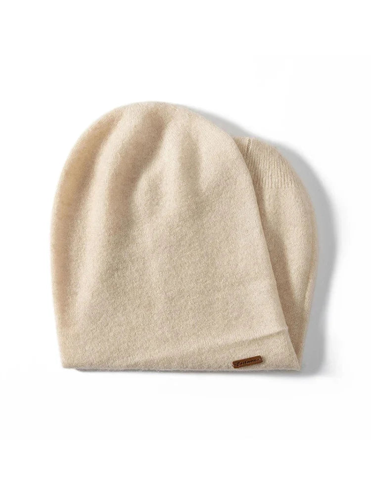 Double Layer Cashmere Beanie