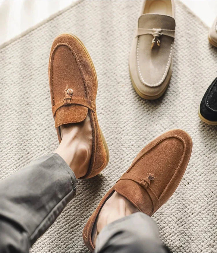 Maxime | Genuine Suede Tassel Loafers