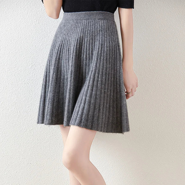 Laurentine | Merino Wool Mini Skirt