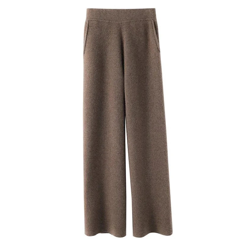 Hedwige | High Waist Cashmere Blend Pants