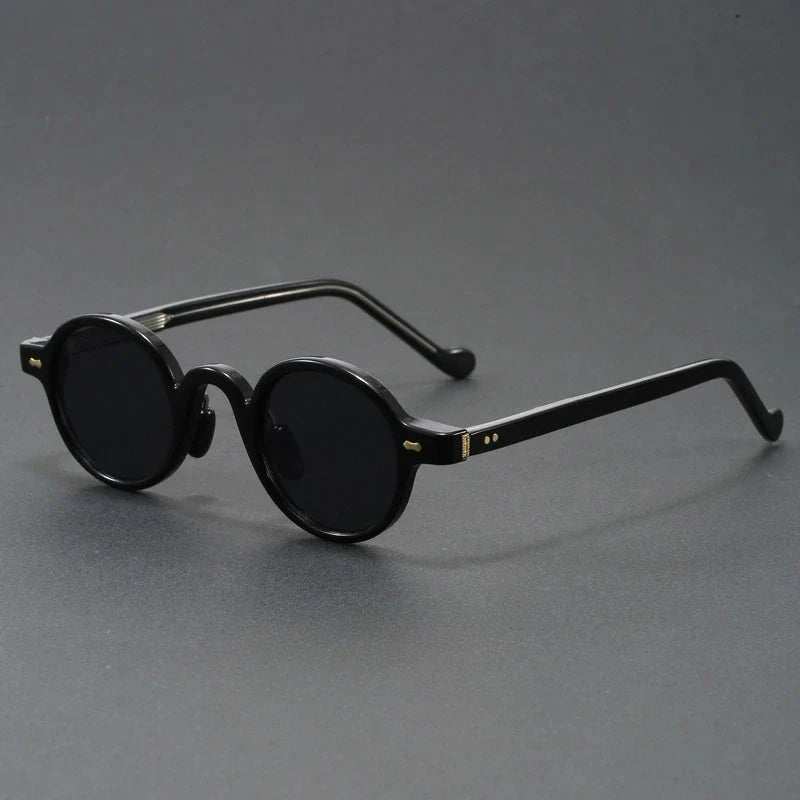 Translucent Round Acetate Sunglasses
