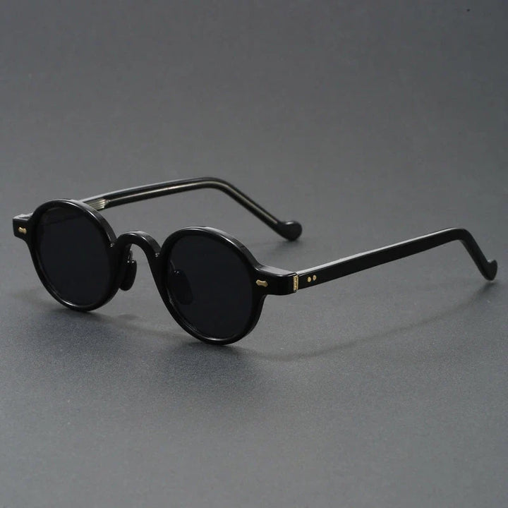 Translucent Round Acetate Sunglasses
