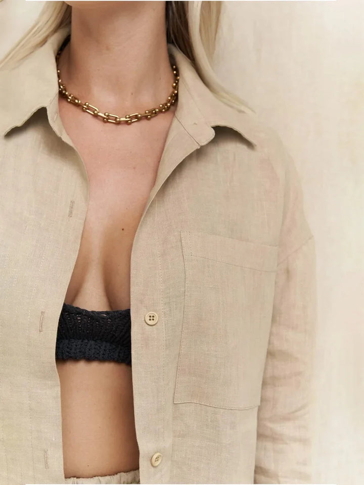 Edwige | Cotton Linen Two Piece Set