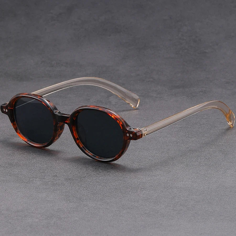 Deep Tint Round Acetate Sunglasses