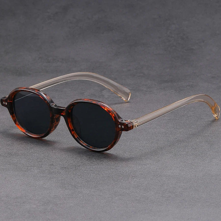 Deep Tint Round Acetate Sunglasses