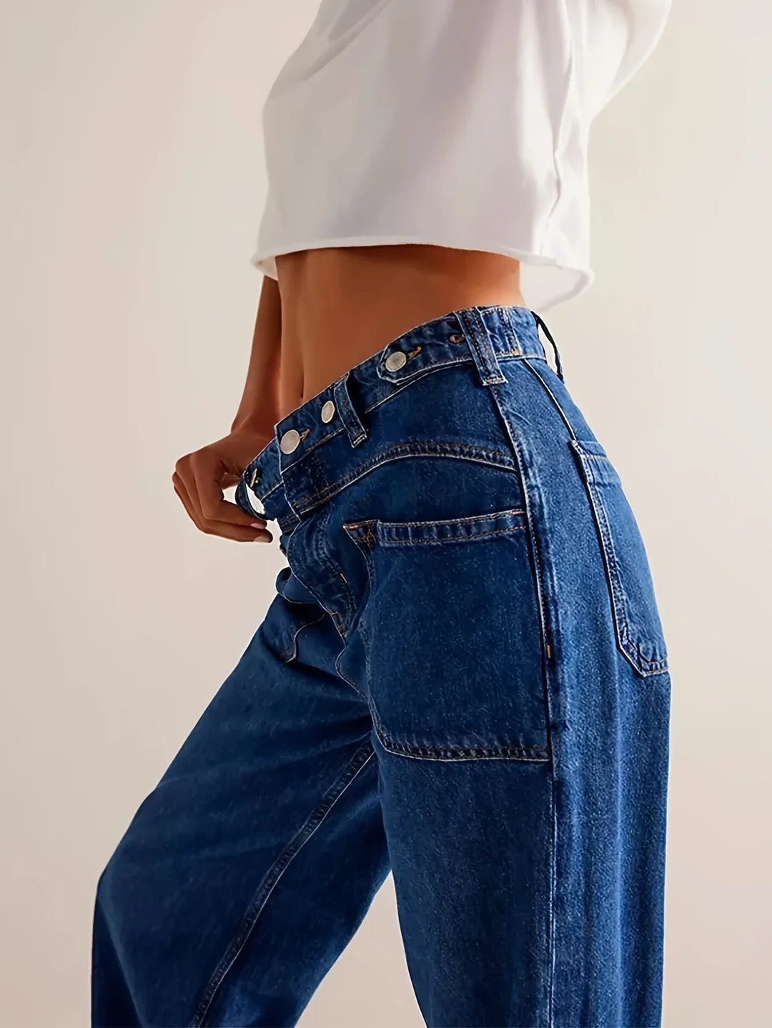 Modestine | Rigid Cotton Wide Leg Jeans