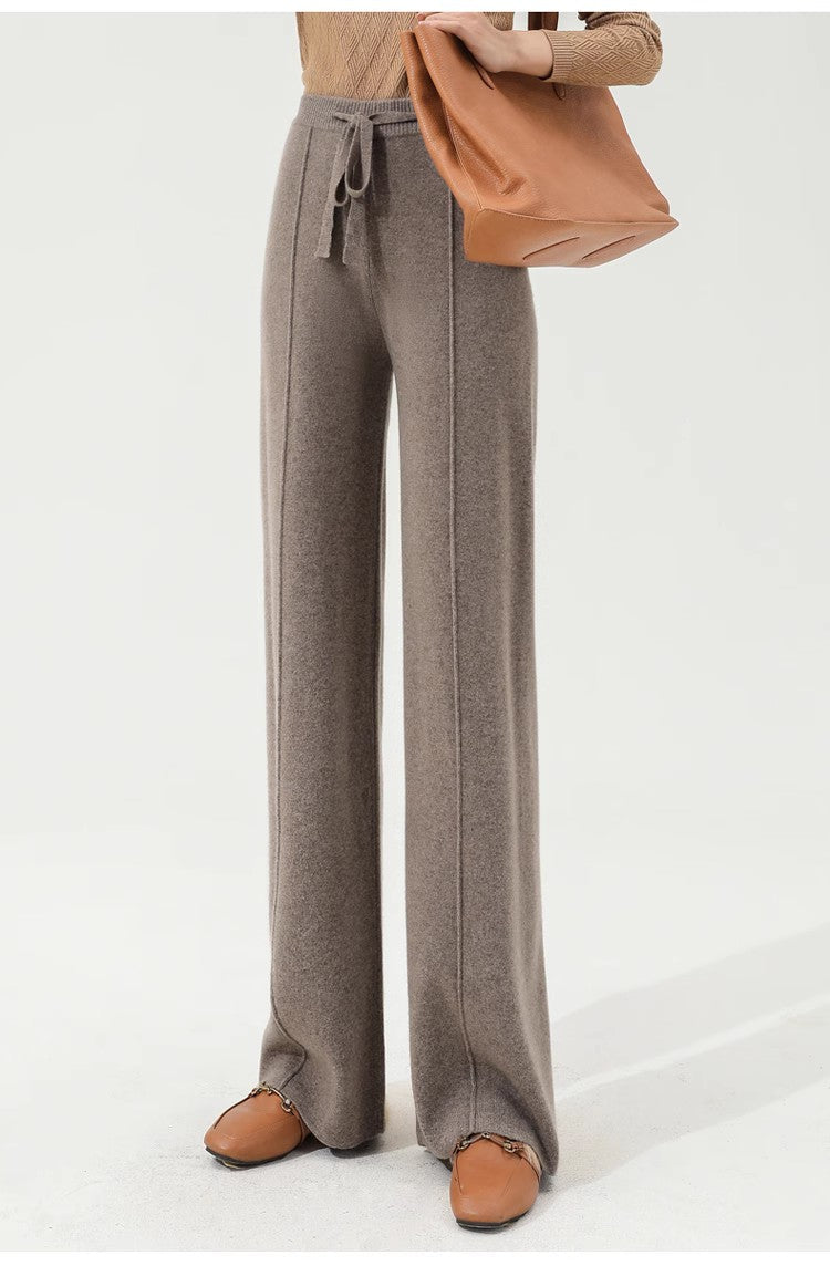 Hectorine | Merino Wool Wide Leg Trousers