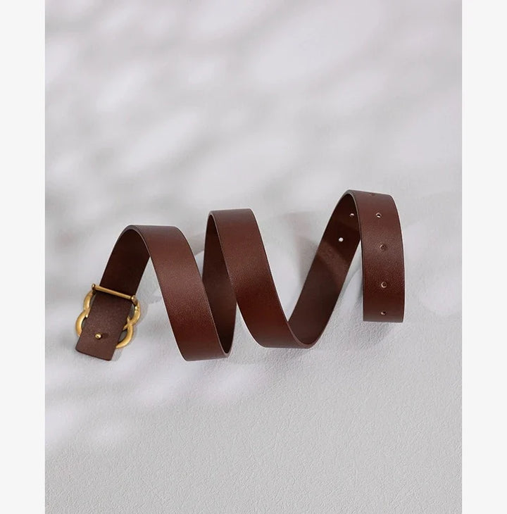 Suede Knot Buckle Belt, 2.8 cm Wide