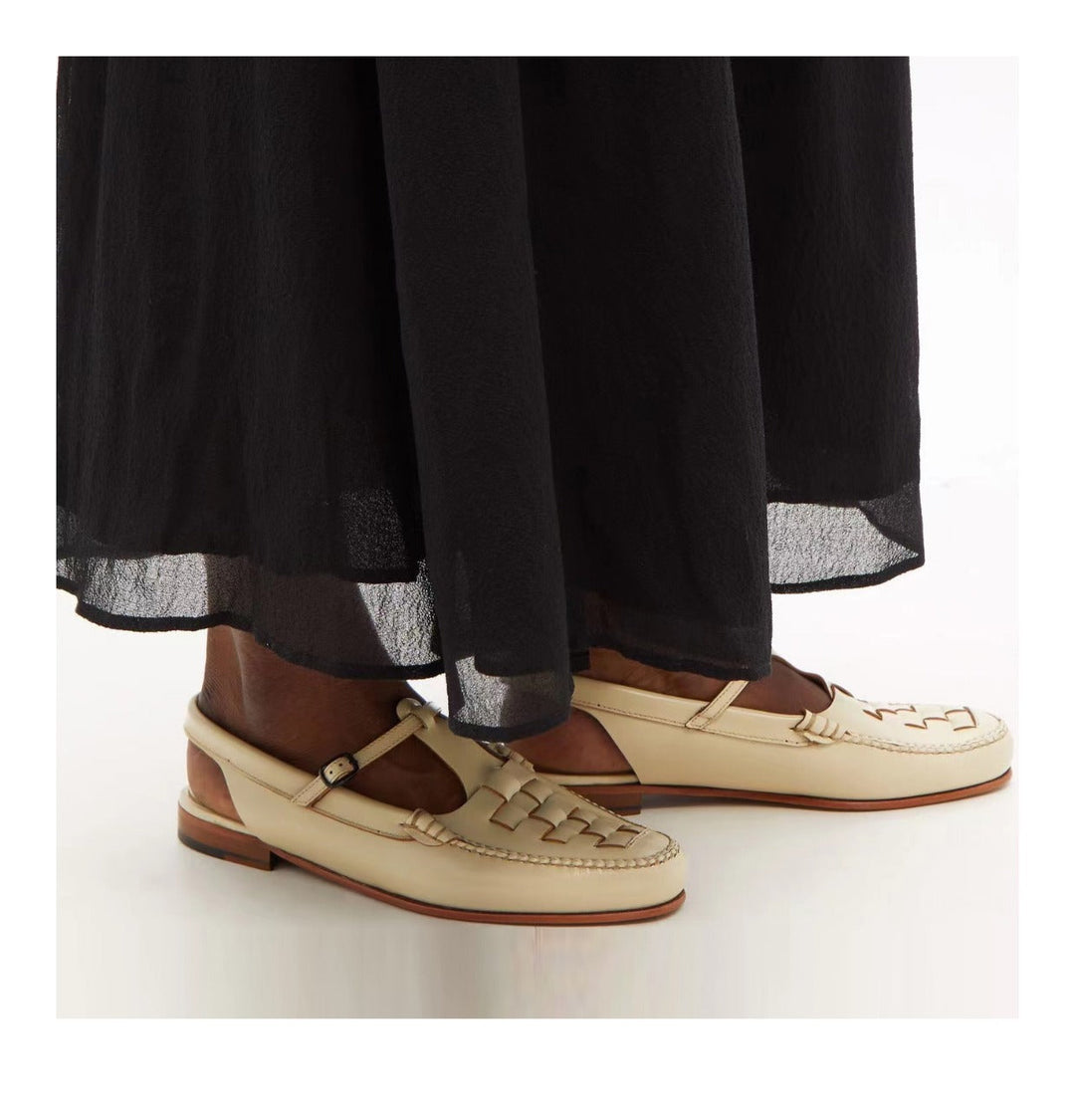 Peggy | Italian Leather Slingback Sandals