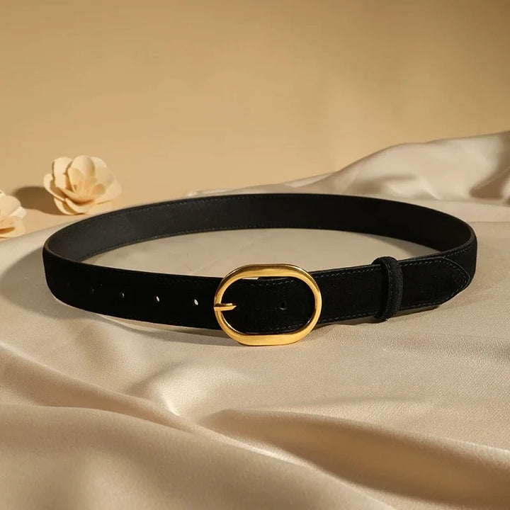 Suede Cowhide Belt, 40 in