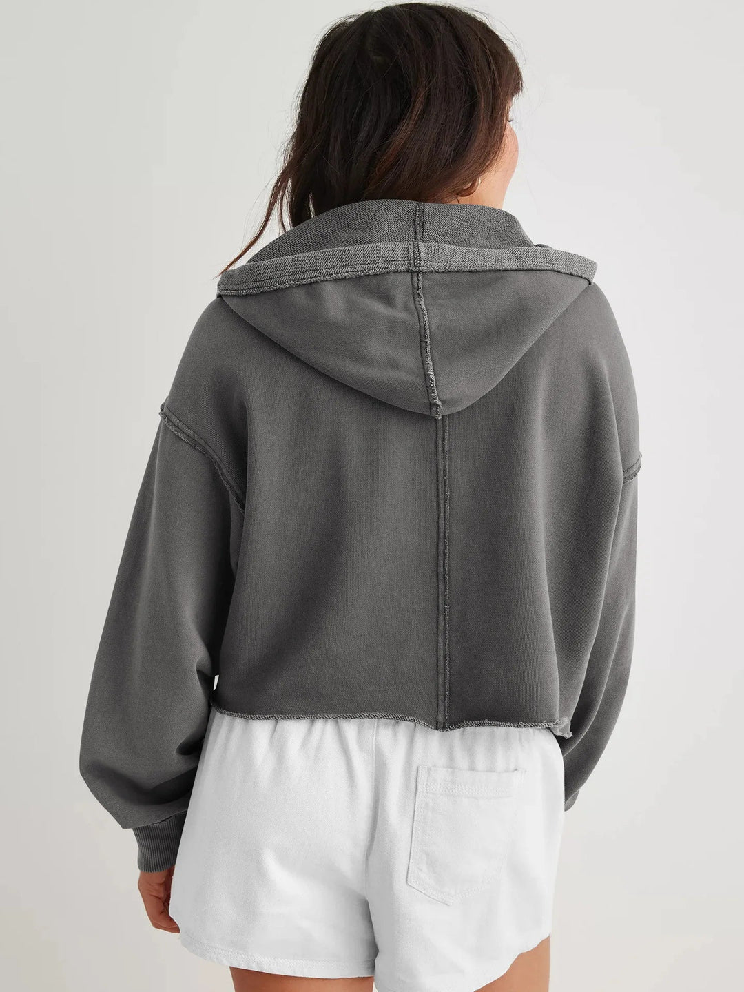 Philippa | 50% Cotton Cropped Hoodie
