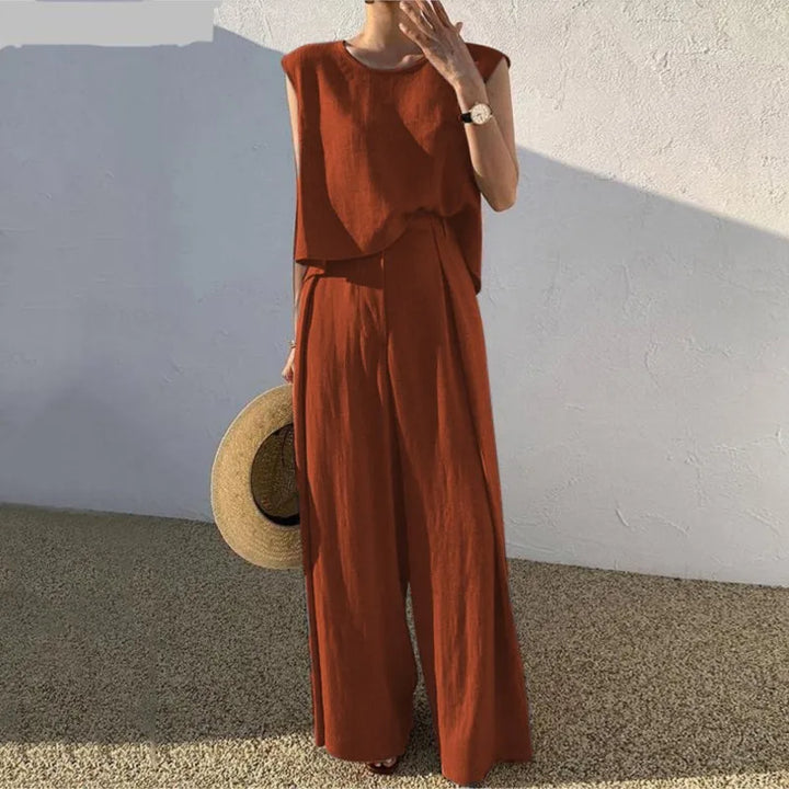 Donatienne | Tank and Wide Trouser Set