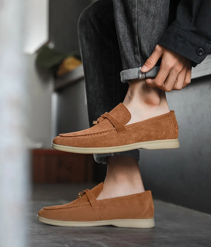 Maxime | Genuine Suede Tassel Loafers