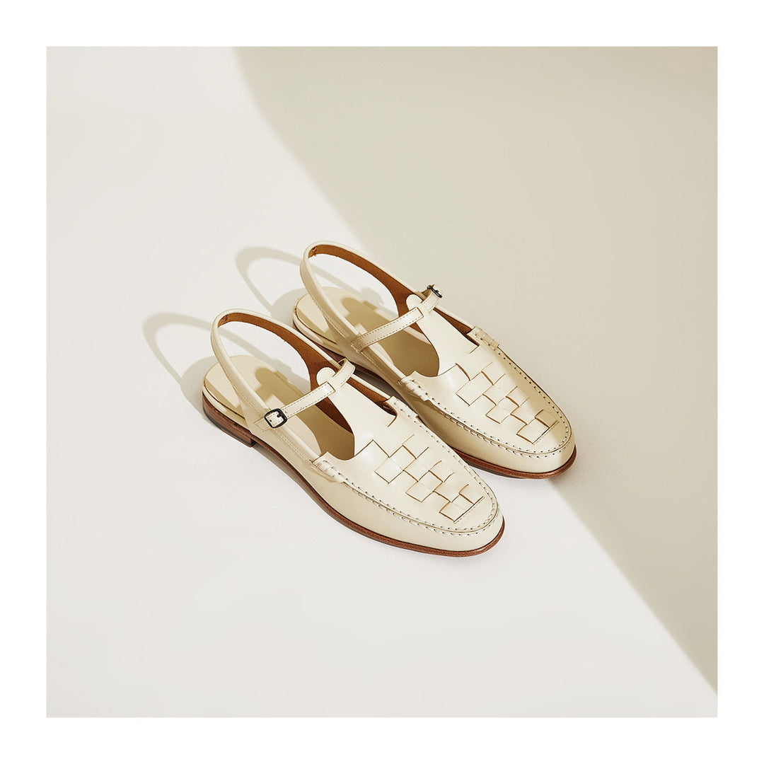 Peggy | Italian Leather Slingback Sandals