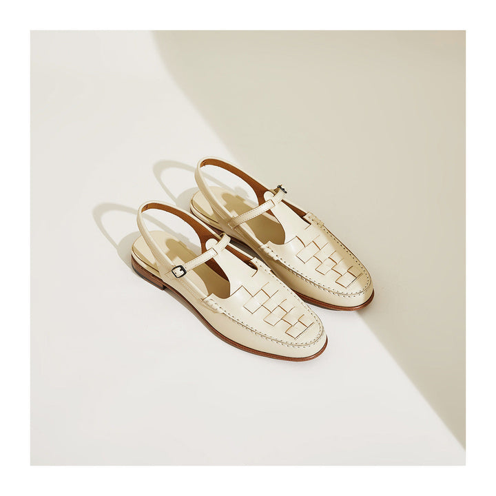 Peggy | Italian Leather Slingback Sandals